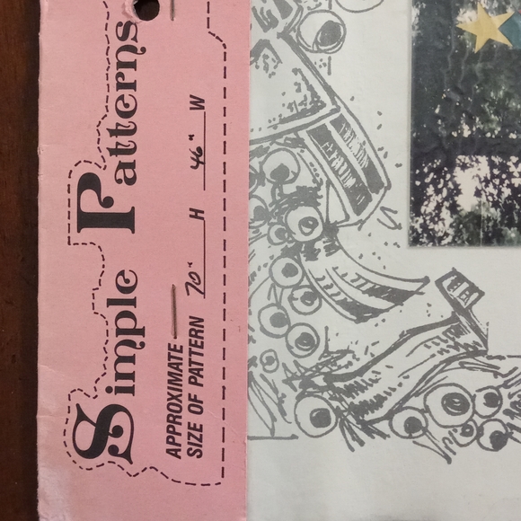 Vintage Simple Patterns for Christmas Street Lamps Wood Pattern 72"x22" Yard Art - Picture 3 of 6